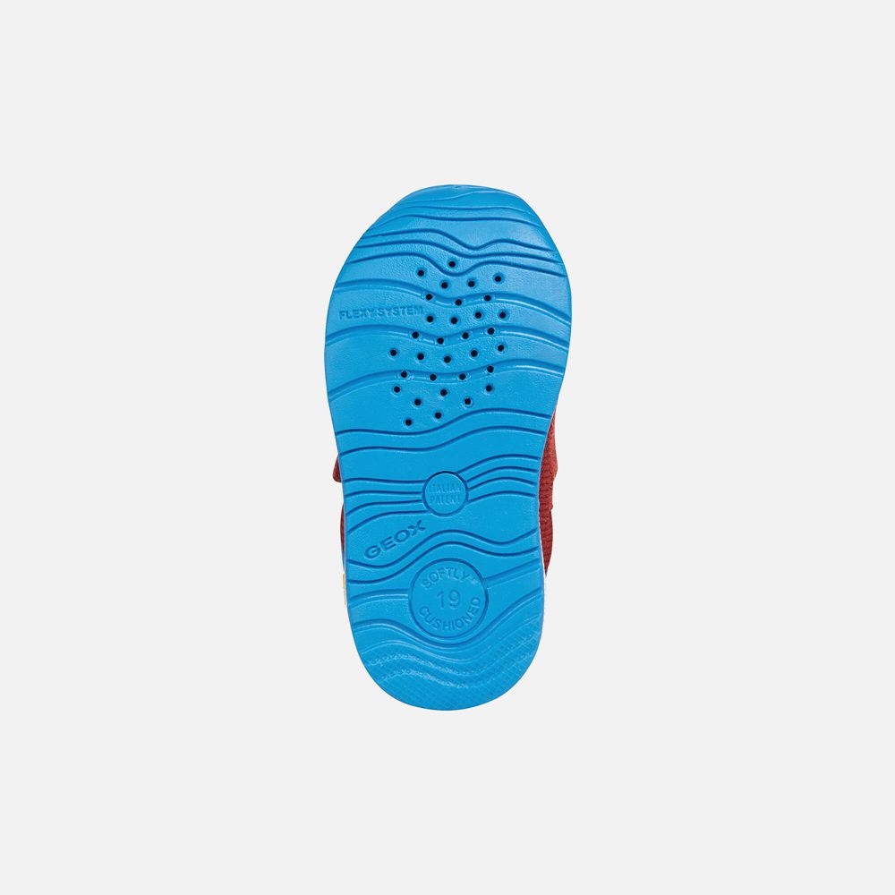 Tenis Geox Bebe Vermelhas - Rishon Boy - MDATX1645
